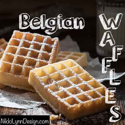 homemade Belgian waffles