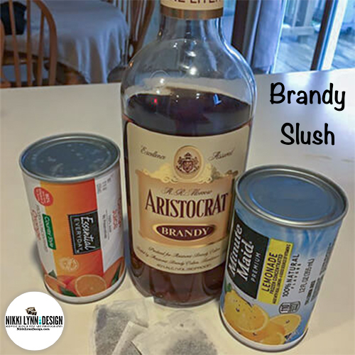 Brandy Slush in Ice Cream Pail