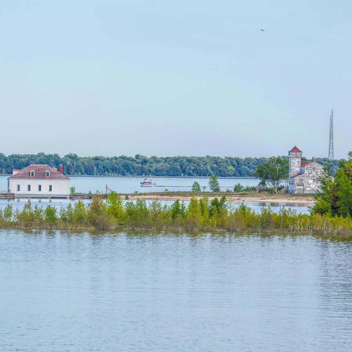 Plum Island Lighthouse Door County Wisconsin Great Lakes