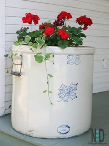 Stone Crock Flower Pots