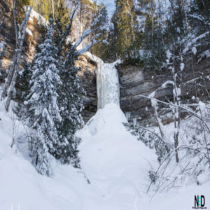 Munising Michigan Frozen Falls