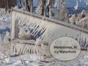 Menominee Michigan Icy Sh...