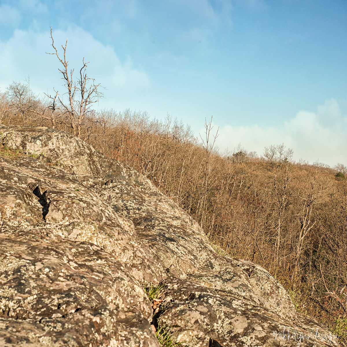 Rocky overlook at Butler Rock near Brazeau in Oconto County Wisconsin