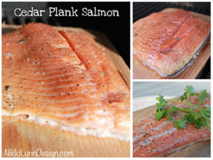 Cedar Plank Salmon on Grill I NikkiLynnDesign