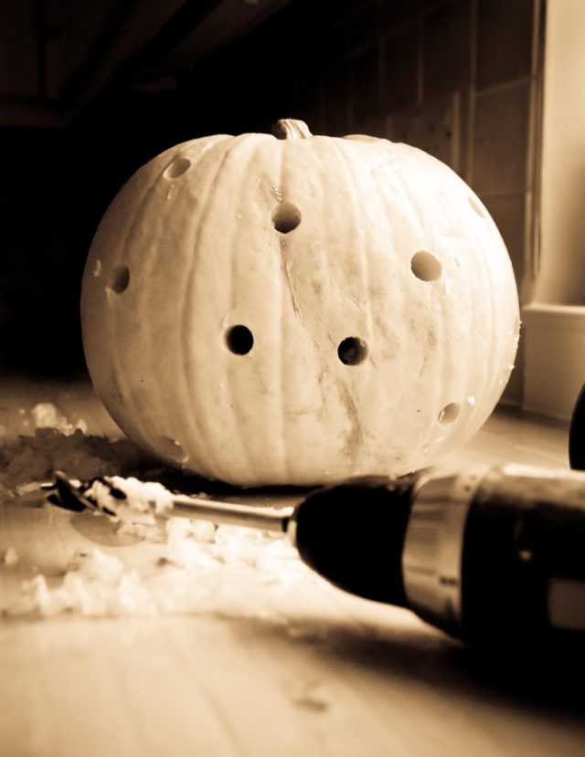 Drilled Halloween Pumpkins - Carving made simple. 