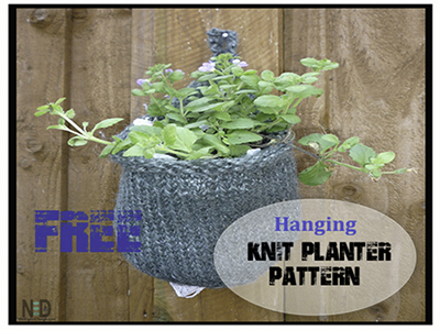 Hanging Knit Planter Bask...
