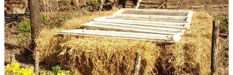 DIY Straw Bale Cold Frame