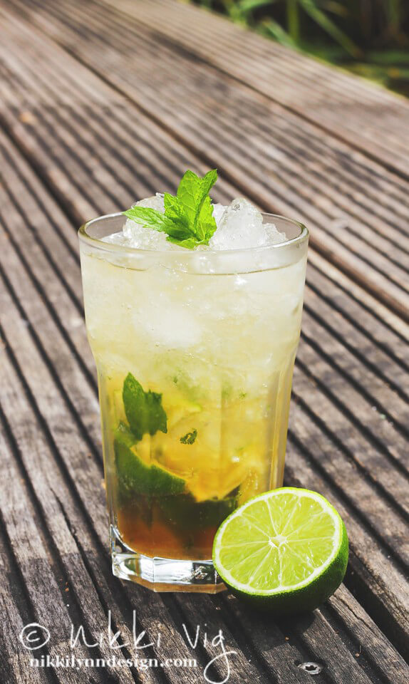 The classic Mojito or Mint Julep was first introduced to me at my 40th birthday. One of my guests brought a beautiful gift basket full of all the ingredients to make the classic drink. 