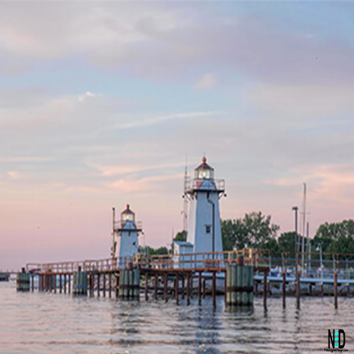 Grassy Island Lighthouse Green Bay Wisconsin Great Lakes