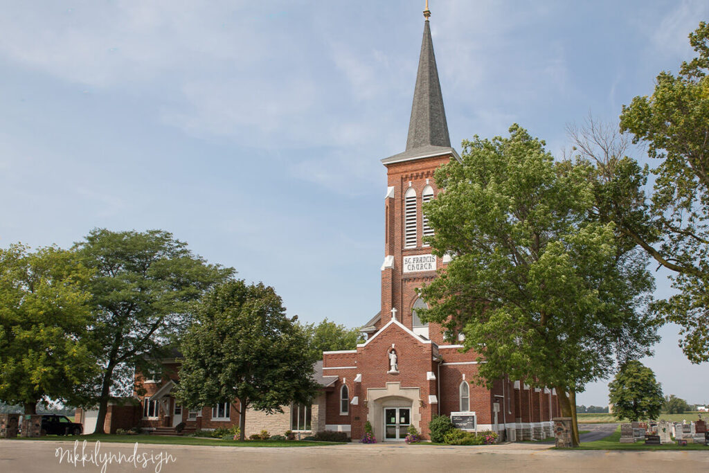 St. Francis Catholic Church in Brussels Wisconsin built by Belgian settlers in Door County