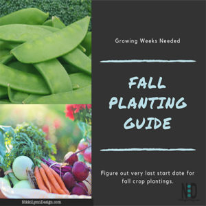 Fall Planting Guide How Many Weeks are Need to Grow