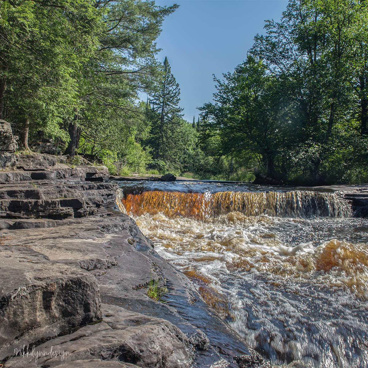 Canyon Falls near L'Anse in Upper Michigan.