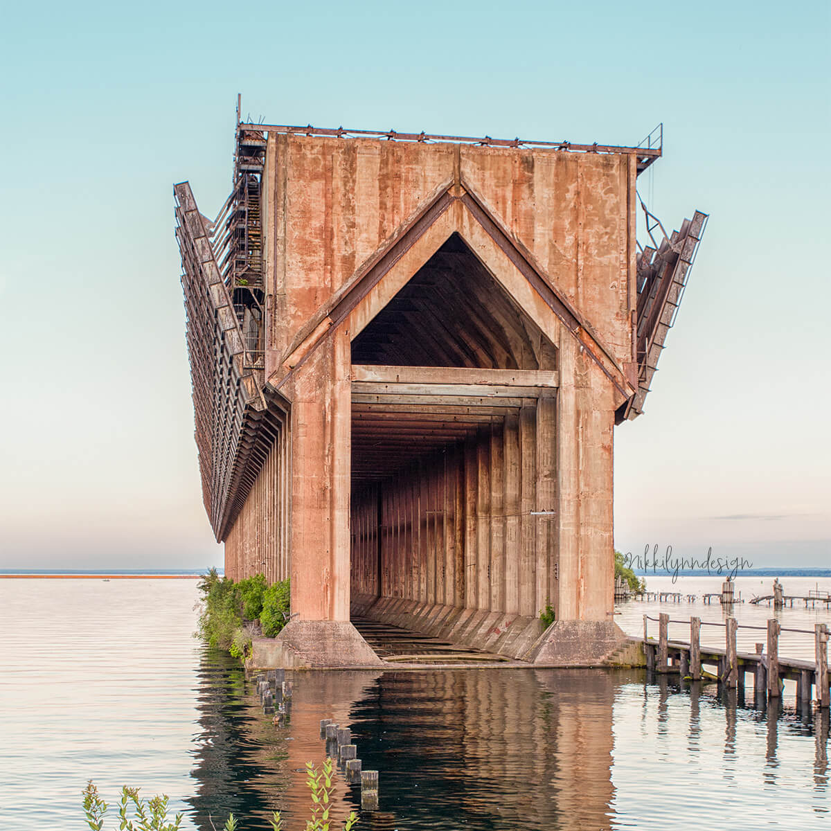 Lower Ore Dock in Marquette Michigan on Lake Superior