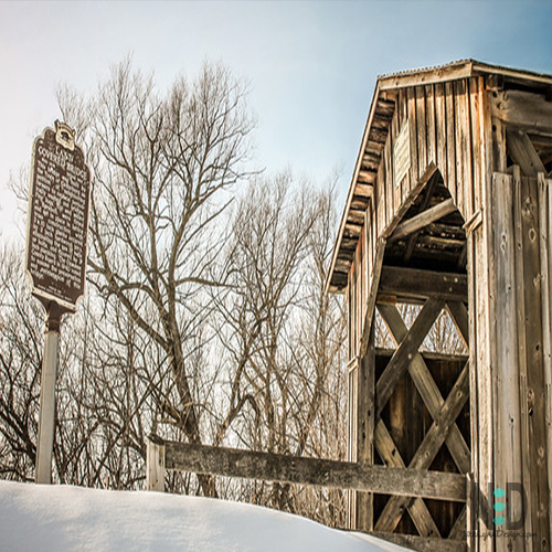Last Covered Bridge lin Cedarburg Wisconsin