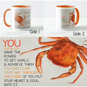 Crab Mentality Coffee Mug Design