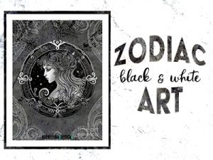 Black and White Zodiac Ar...