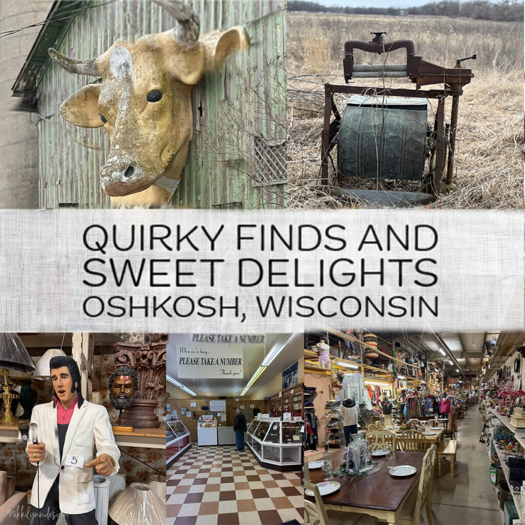 Quirky shops antiques and candy store stops in Oshkosh Wisconsin day trip